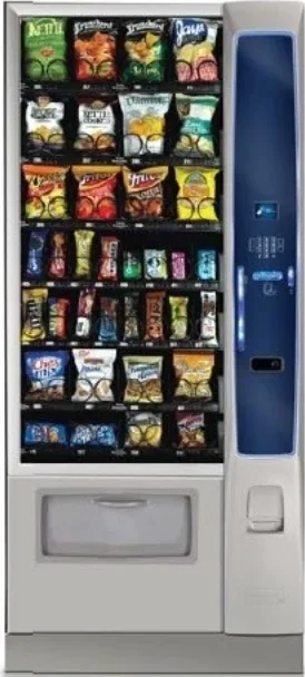 Crane National 186 Merchant Media snack vending machine